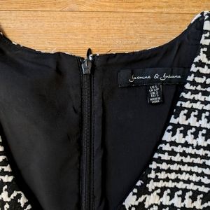 Jasmine & Juliana black and white sleeveless dress